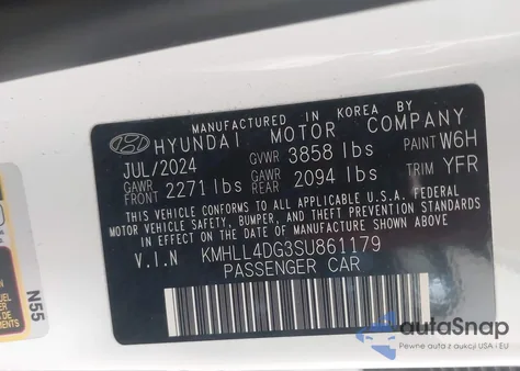 2025 Hyundai Elantra Se из США, поврежденный, VIN KMHLL4DG3SU861179